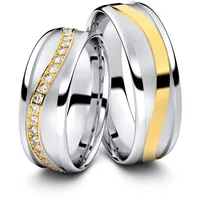 Trauringe Crailsheim 333er Weifl-/Gelbgold - 4546