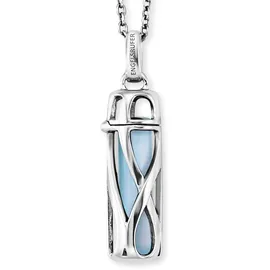 Engelsrufer Kette mit Anhänger POWERFUL STONE BLAUER ACHAT Silber