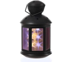 MARELIDA LED Laterne 22 cm Schwarz
