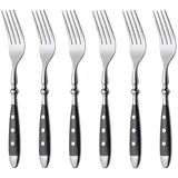 Gräwe Tafelgabeln 6 Stück, Essgabel aus rostfreiem Edelstahl, handpoliert, spülmaschinengeeignet / Serie Nürnberg