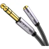 DuKabel 6,35mm auf 3,5mm Kopfhörer Konverter 6.35 (1/4 Zoll) groß Stecker auf 3.5 (1/8 Zoll) mini Klinke Kupplung Instrumentenkabel für Heimkino-Geräte, Stage Boxen und Mischpulte - 5m