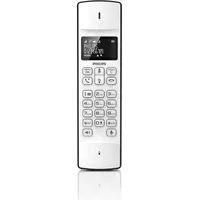 PHILIPS Schnurloses Telefon Linea M4501W/01 Single - DECT Telefon - 1'6-Zoll-Display - Telefonbuch - Rufnummernerkennung - Große Reichweite - Weiß
