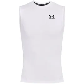 Under Armour HeatGear Armour Kompressions-Tank-Top Herren 100 white/black XL