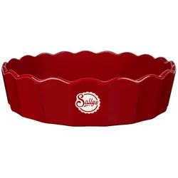 Sallys Stoneware Ofenform rund - Empire Red - Groß