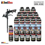 Brunnenschaum 12 x 750ml Bauschaum 1 x Reiniger Montageschaum Schaum Pistole