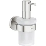 Grohe Essentials Seifenspender mit Halter supersteel,