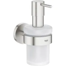 Grohe Essentials Seifenspender mit Halter supersteel,