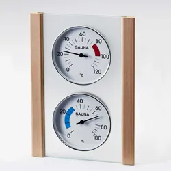 Infraworld Klimamessstation mit Glas-Holzrahmen in Fichte