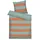 Tom Tailor BOLD STRIPES Orange/Türkis 135 x 200 cm + 80 x 80 cm
