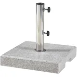casa.pro Schirmständer Granit 38 x 6,5 x 38 cm Grau