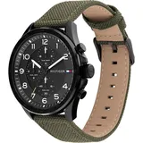 Tommy Hilfiger Herren Armbanduhr 1792006 Quarzuhr Nylonarmband 45mm UVP 189,00