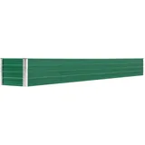 vidaXL Garten-Hochbeet verzinkter Stahl rechteckig 320 x 40 x 45 cm Grün