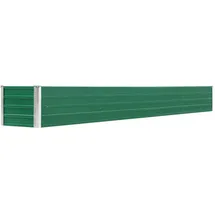 vidaXL Garten-Hochbeet verzinkter Stahl rechteckig 320 x 40 x 45 cm Grün