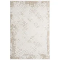 Carpet City Teppich Wohnzimmer - Creme, - 120x170 cm