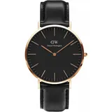 Daniel Wellington Classic Black Sheffield Leder 40 mm DW00100127