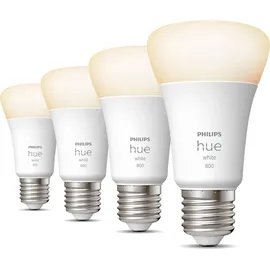 Philips Hue White E27 Viererpack 4x800lm 60W