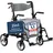 foreversenior 2 in 1 Rollator & Rollstuhl mit Federung 11,2kg