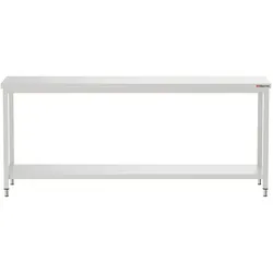 Big-Gastro Edelstahl Arbeitstisch 2000 x 600 - mit Grundboden - IDEAL
