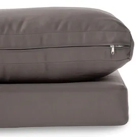 beautysofa MADISON Loungeset dunkelgrau