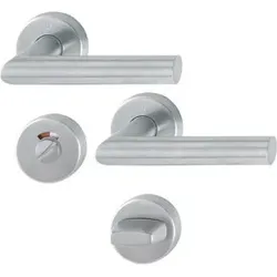 Hoppe Rosetten-Garnitur Ams.E1400/42H/42HKVS VA F69 rd.SK/OL DIN L/R D/D