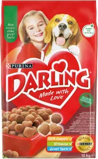 PURINA Darling mit einer leckeren Rind- und Hühnerfleischmischung 10 kg (Rabatt für Stammkunden 3%)