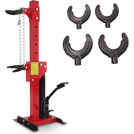 BITUXX 3T KFZ Werkzeug Hydraulischer Federspanner Federbeinspanner Federbein Spanner Rot