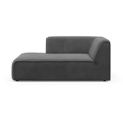 Ottomane RAUM.ID "Merid Chaiselongue, Maße B/T/H: 100/162/70 cm", grau, B:100cm H:70cm T:162cm, 100% Polyester, Sofas, als Modul oder separat verwendbar, für individuelle Zusammenstellung