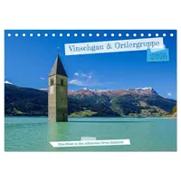 Calvendo Vinschgau & Ortleralpen (Tischkalender 2026 DIN A5 quer),