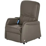 HIMOLLA Fernsehsessel 7568 Leder 77 x 104 x 85 cm Braun elektrisch