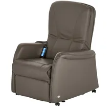 HIMOLLA Fernsehsessel 7568 Leder 77 x 104 x 85 cm Braun elektrisch