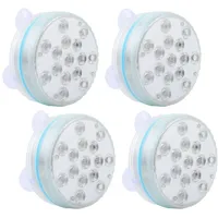 ideoon lights Casativo, Pool Zubehör, 4er-Set Multicolor-LED-Unterwasserleuchte, mit Fernbedienung