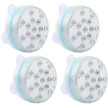 ideoon lights 4er Set Multicolor-LED-Unterwasserleuchte mit Fernbedienung