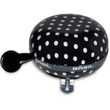 Basil Fahrradklingel Big Bell Polkadot, Black/White, 80 mm