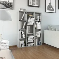 vidaXL Raumteiler/Bücherregal 100 x 24 x 140 cm Betongrau