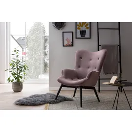 SalesFever Sessel, Höhe: 92 cm, rose/schwarz - rosa