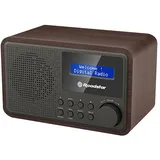 Roadstar HRA-700D+/WD DAB+/UKW-Radioempfänger, LCD-Display, schwarz