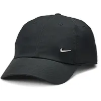 Nike Dri-FIT Club Unstructured Metal Swoosh Cap 010 black/metallic silver S/M