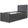 Homestyle4u Polsterbett 90 x 200 cm Grau