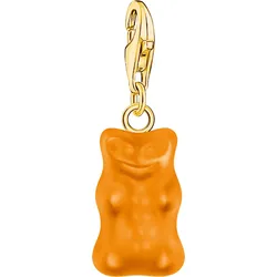 Charm-Einhänger THOMAS SABO "THOMAS SABO x HARIBO Schmuck: Charm", bunt (gelbgoldfarben, orange, orange), Charms, Damen, Silber 925 (Sterlingsilber), mit Kristallglas