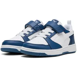 PUMA Rebound V6 Lo AC+ Sneaker mit Klettverschluss Kinder 21 - clyde royal-puma white 32