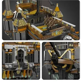Coil Spielbauklötze, Bausteinset, Bauklötze, Baukasten, Model: 13188, Piratenschiff, MOC Silent Mary Segelboot-Modellbausatz, 4147 St.