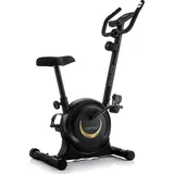 Zipro One S Gold Heimtrainer Fahrrad für Zuhause Magnet Fahhrad bis 120 kg Magnete Exercise Bike Fitnessbike Fitness Fahrrad Hometrainer Cardio Fa... - Schwarz