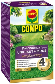 COMPO Floranid® Rasendünger gegen Unkraut + Moos 4in1