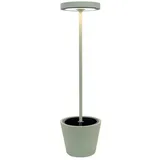 Zafferano Poldina Reverso Solar Stehleuchte LED 11,7 W H. 156 cm grün