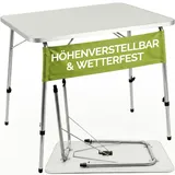 CASARIA Campingtisch 80x55cm Weiß