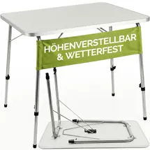 CASARIA Campingtisch 80x55cm Weiß