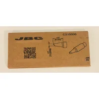 Jbc Lötspitze Serie C210, Rundform, C210004/Ø 0,7 mm, gebogen