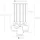 LUCIDE Joanet 5-flg. Ø 66 cm grau Glas
