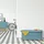 Relaxdays Truhenbank Samt Türkis 76 x 34 x 38 cm