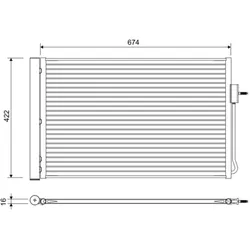 Kondensator Klimaanlage VALEO 822662 für Opel Ampera